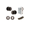 Iver Cambridge Door Knob On Round Rose Concealed Fix - primehardware