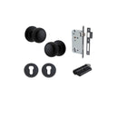 Iver Cambridge Door Knob On Round Rose Concealed Fix - primehardware
