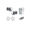 Iver Paddington Door Knob On Round Rose Concealed Fix - primehardware