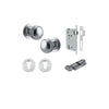 Iver Paddington Door Knob On Round Rose Concealed Fix - primehardware