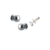 Iver Paddington Door Knob On Round Rose Concealed Fix