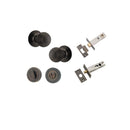 Iver Guildford Door Knob On Round Rose Concealed Fix - primehardware