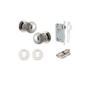 Iver Guildford Door Knob On Round Rose Concealed Fix - primehardware