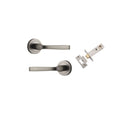 Iver Annecy Door Lever Handle On Round Rose Pair - primehardware