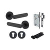 Iver Bronte Door Lever On Round Rose - primehardware