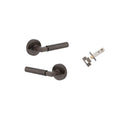 Iver Berlin Door Lever Handle On Round Rose Passage - primehardware