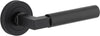 Iver Berlin Door Lever Handle On Round Rose Passage - primehardware