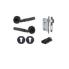 Iver Berlin Door Lever Handle On Round Rose Passage - primehardware