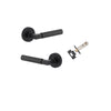 Iver Berlin Door Lever Handle On Round Rose Passage - primehardware