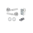 Iver Berlin Door Lever Handle On Round Rose Passage - primehardware
