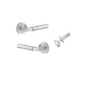 Iver Berlin Door Lever Handle On Round Rose Passage - primehardware