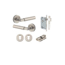 Iver Berlin Door Lever Handle On Round Rose Passage - primehardware