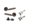 Iver Brunswick Door Lever Handle On Round Rose - primehardware