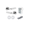 Iver Brunswick Door Lever Handle On Round Rose - primehardware