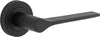 Iver Como Door Lever Handle On Round Rose - primehardware