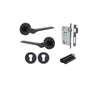 Iver Como Door Lever Handle On Round Rose - primehardware