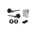 Iver Como Door Lever Handle On Round Rose - primehardware