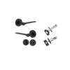 Iver Como Door Lever Handle On Round Rose - primehardware
