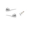 Iver Como Door Lever Handle On Round Rose - primehardware