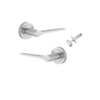 Iver Como Door Lever Handle On Round Rose - primehardware