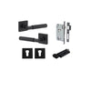 Iver Brunswick Door Lever Handle On Square Rose - primehardware