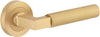 Iver Berlin Door Lever Handle On Round Rose Passage - primehardware