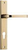 Iver Annecy Door Lever Handle On Rectangular Backplate - primehardware