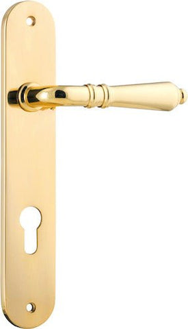 Iver Sarlat Lever Door Handle On Oval Backplate - primehardware