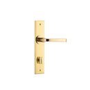 Iver Annecy Door Lever Handle On Chamfered Backplate - primehardware