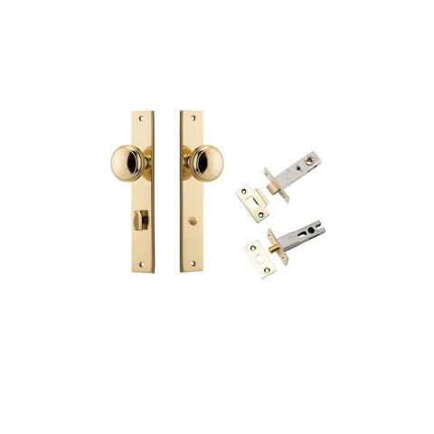 Iver Paddington Door Knob On Rectangular Backplate - primehardware
