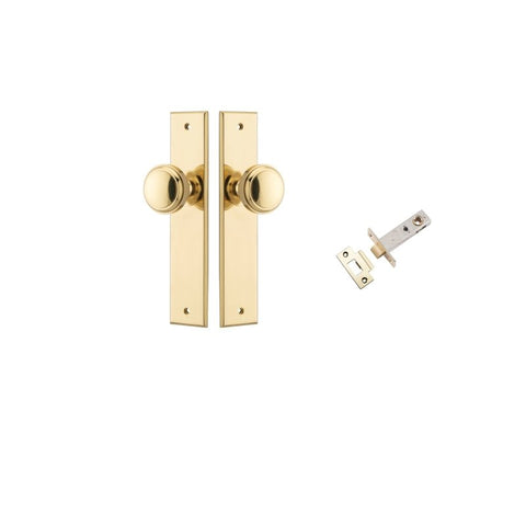 Iver Paddington Door Knob On Chamfered Backplate - primehardware