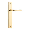 Iver Oslo Lever Door Handle On Rectangular Backplate - primehardware
