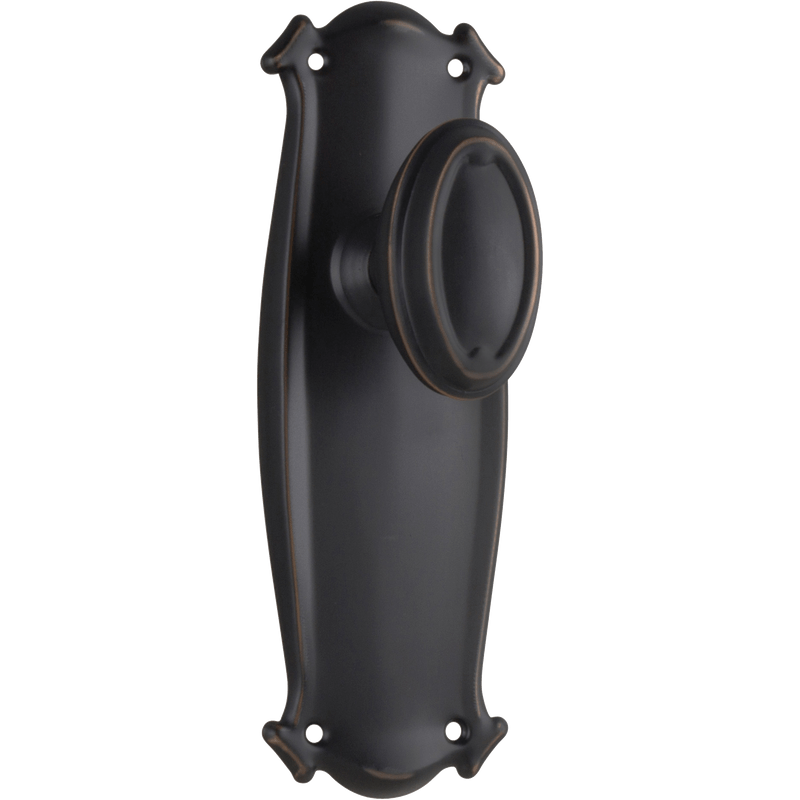 Tradco Bungalow Door Knob on Backplate - Customise to your needs - primehardware