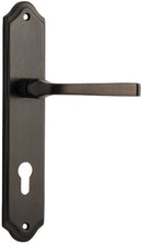 Iver Annecy Door Lever Handle On Shouldered Backplate - primehardware