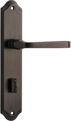 Iver Annecy Door Lever Handle On Shouldered Backplate - primehardware
