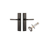 Iver Annecy Door Lever Handle On Stepped Backplate - primehardware