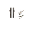 Iver Como Door Lever Handle On Rectangular Backplate - primehardware