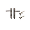 Iver Brunswick Door Lever Handle On Oval Backplate - primehardware