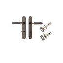 Iver Brunswick Door Lever Handle On Oval Backplate - primehardware
