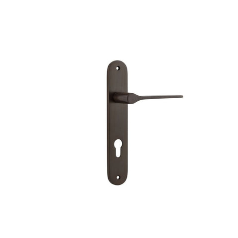 Iver Como Door Lever Handle On Oval Backplate - primehardware