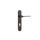 Iver Como Door Lever Handle On Oval Backplate - primehardware