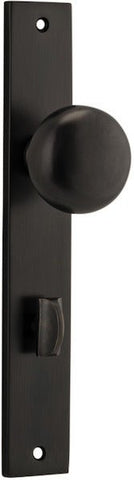 Iver Cambridge Door Knob On Rectangular Backplate - primehardware