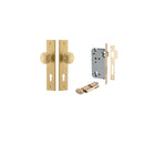 Iver Paddington Door Knob On Chamfered Backplate - primehardware
