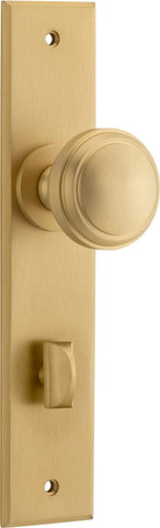 Iver Paddington Door Knob On Chamfered Backplate - primehardware