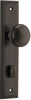 Iver Paddington Door Knob On Stepped Backplate - primehardware