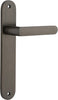 Iver Osaka Door Lever Handle On Oval Backplate - primehardware