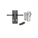 Iver Copenhagen Door Lever Handle On Stepped Backplate - primehardware