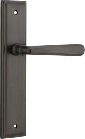 Iver Copenhagen Door Lever Handle On Stepped Backplate - primehardware