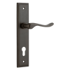 Iver Stirling Door Lever Handle On Stepped Backplate - primehardware
