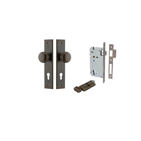 Iver Cambridge Door Knob On Chamfered Backplate - primehardware